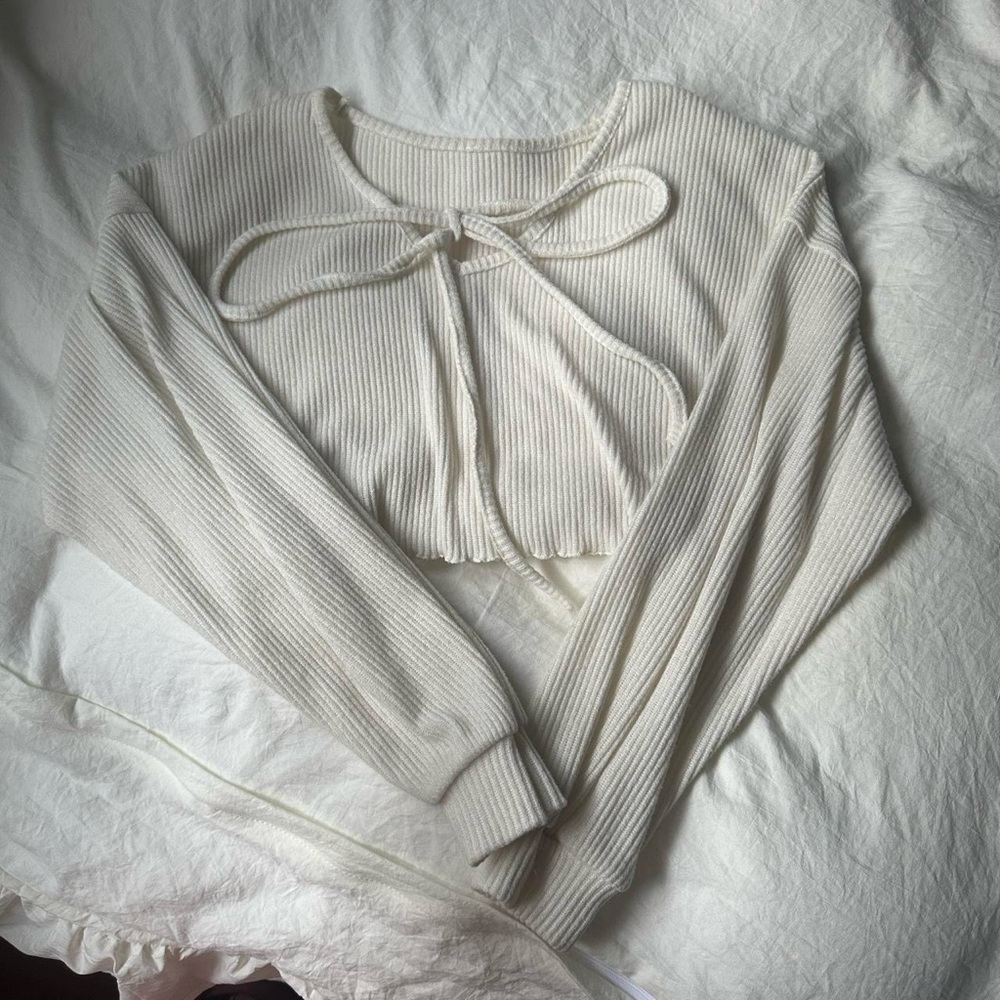 Korean style coquette Top bow